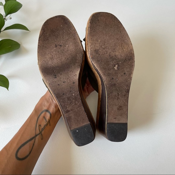 DONALD J PLINER CHARM KNOTTED OPEN TOE WEDGE - Picture 7 of 10